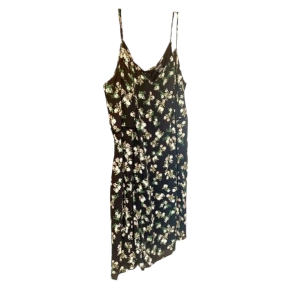 CITY CHIC  Black & Green  Daisy Print Midi Tank Dress - Picture 6 of 9